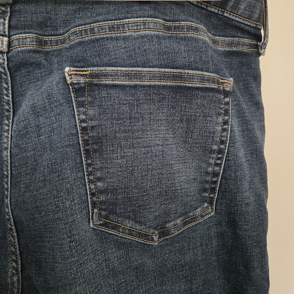Old Navy Slim 360 Stretch Jean Men's 40x30 Distressed Dark Wash Recycled Western - Picture 4 of 9